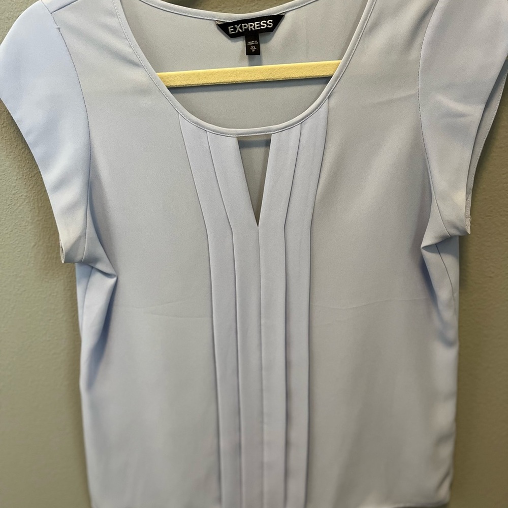 Express Women's Soft Blue Blouse
